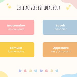 Cartes pour apprendre les couleurs, jeu carte Montessori initiation aux couleurs, activité enfants maternelle, IEF, téléchargement numérique image 7