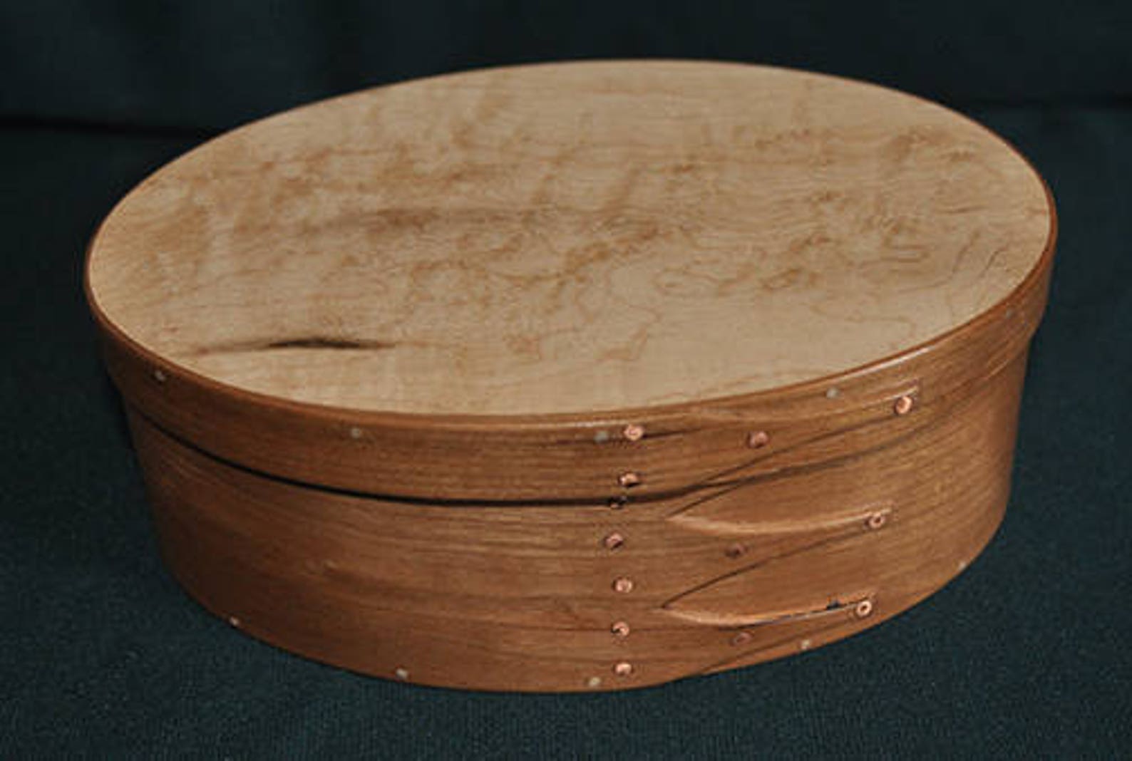 No. 3 Shaker Style Cherry Jewelry Box With Birdseye Maple Lid Etsy