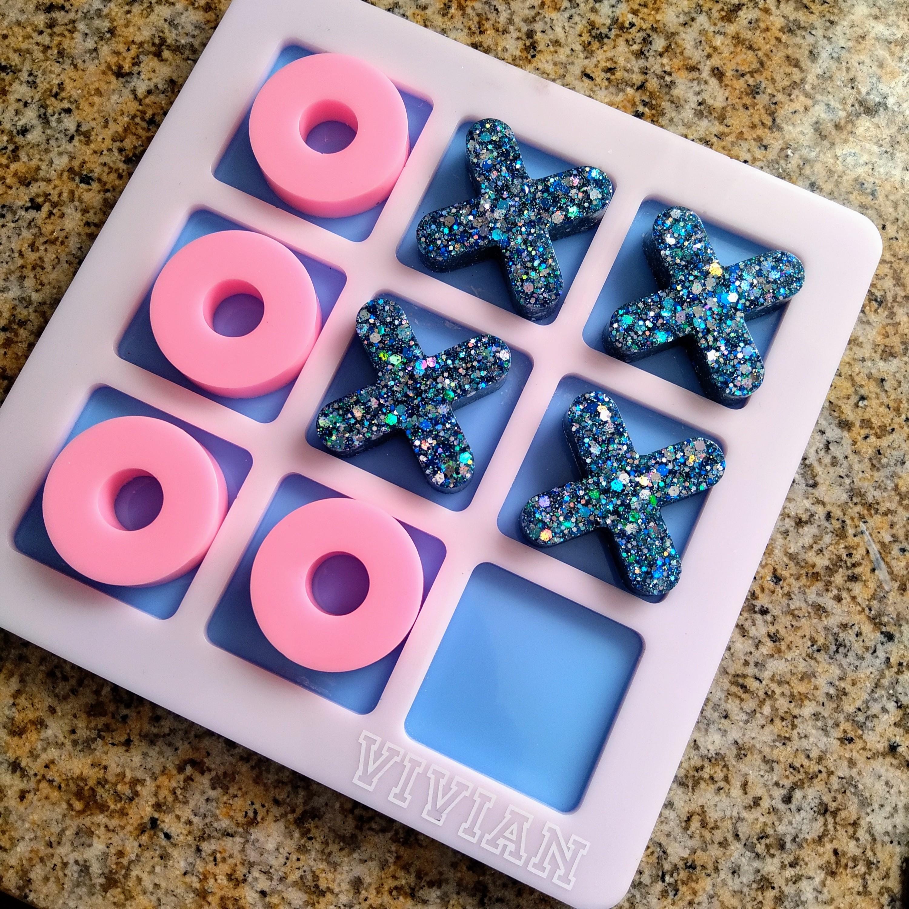 Resin Tic-Tac-Toe – Handmade Game Set - Thumbnail 2