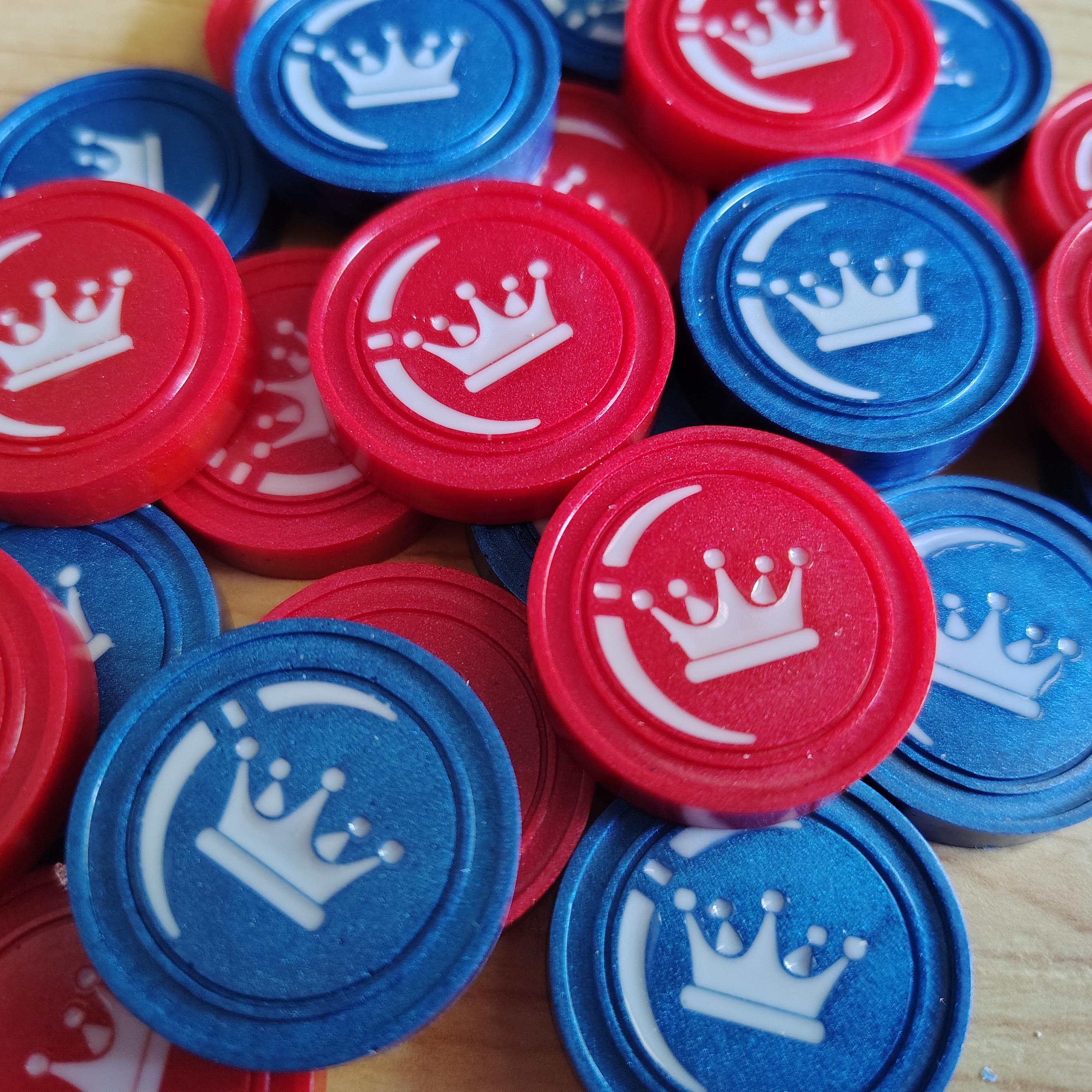 Resin Checkers Pieces – Handmade Replacement Set - Thumbnail 6
