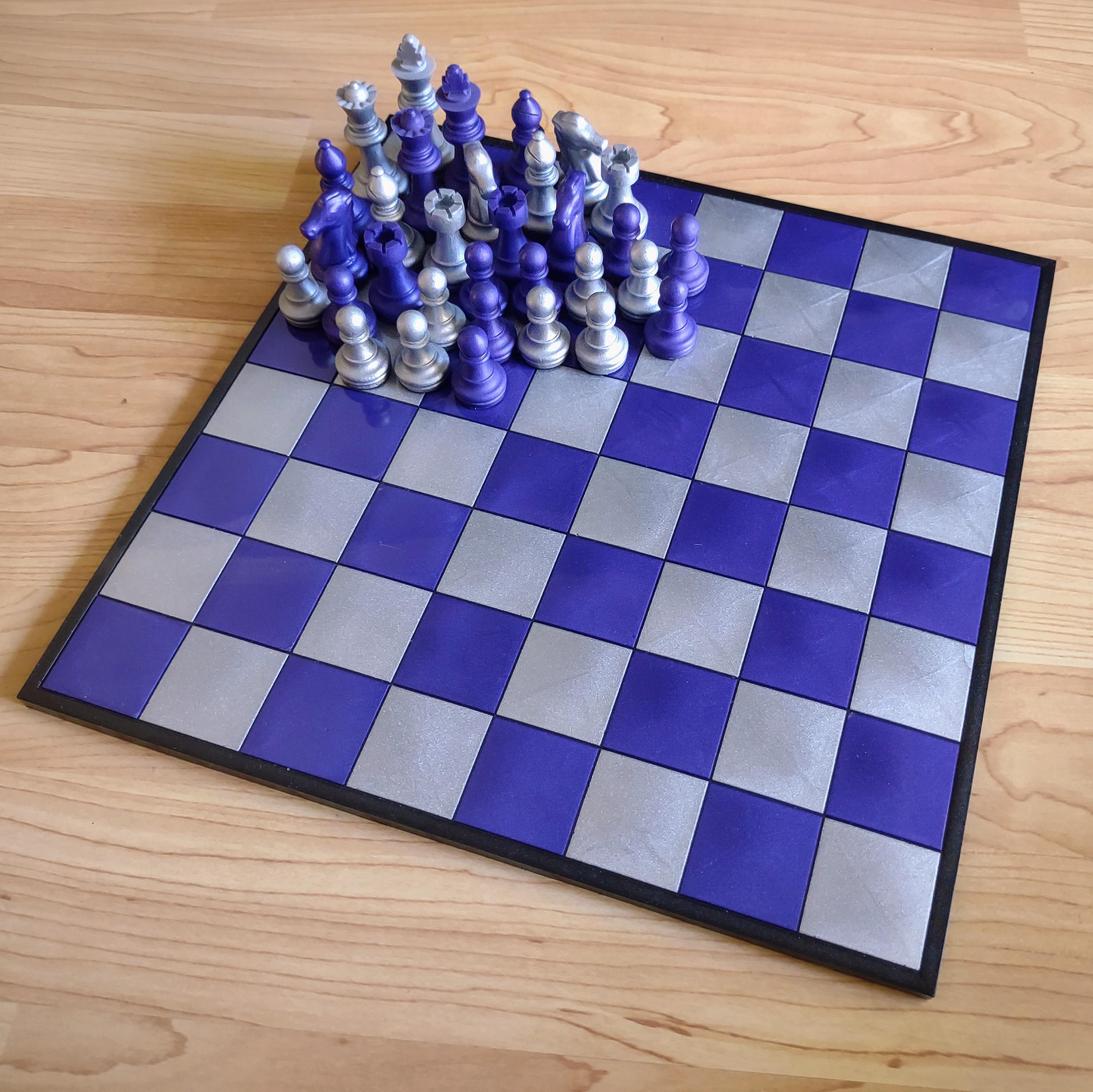 Custom Resin Chess Set – Handmade Personalized Game - Thumbnail 3
