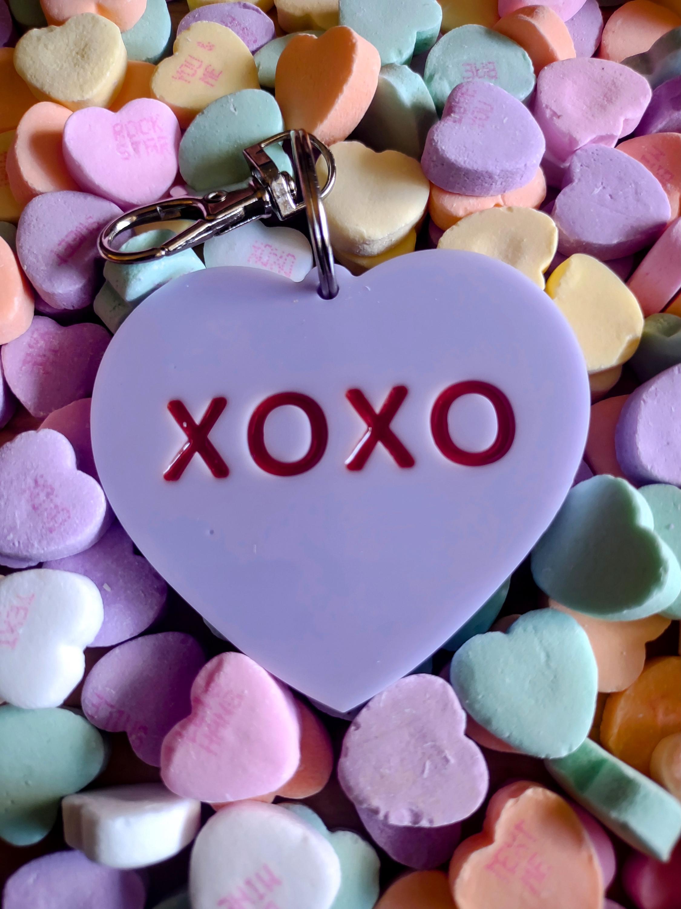 Handmade Resin Conversation Heart Keychains – Personalized Candy-Inspired Charms - Thumbnail 6