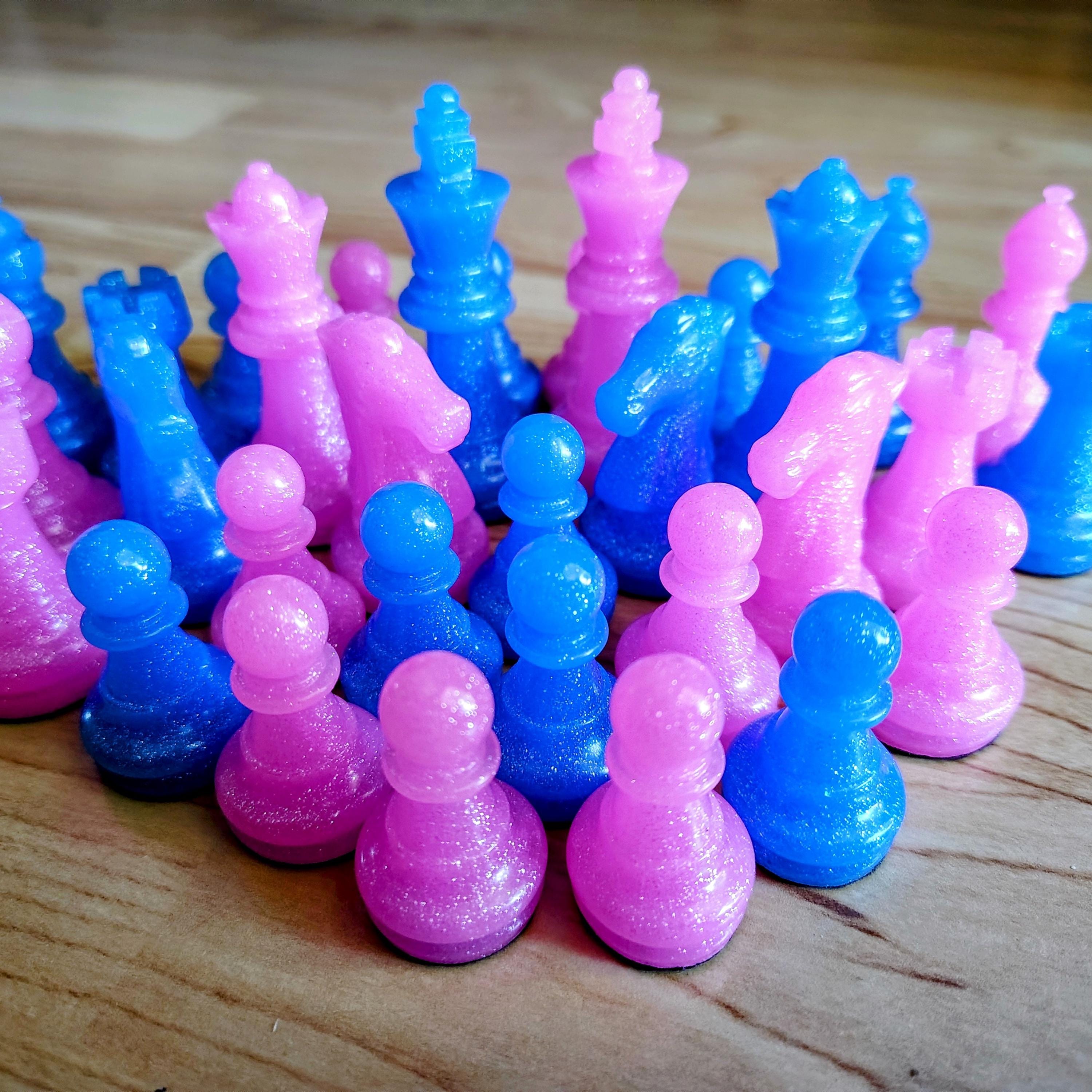 Resin Chess Pieces – Handmade Replacement Set (No Board) - Thumbnail 4