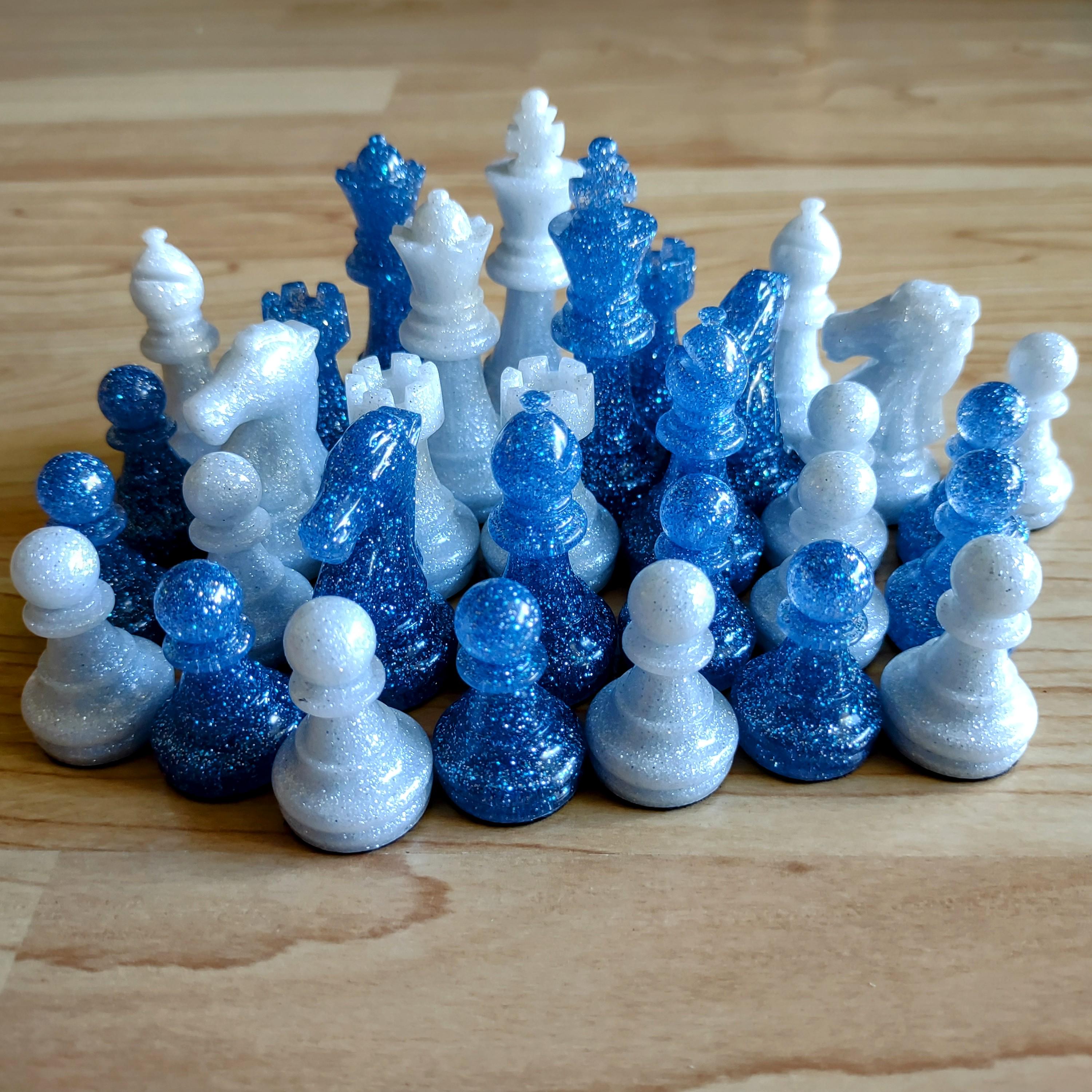 Resin Chess Pieces – Handmade Replacement Set (No Board) - Thumbnail 6
