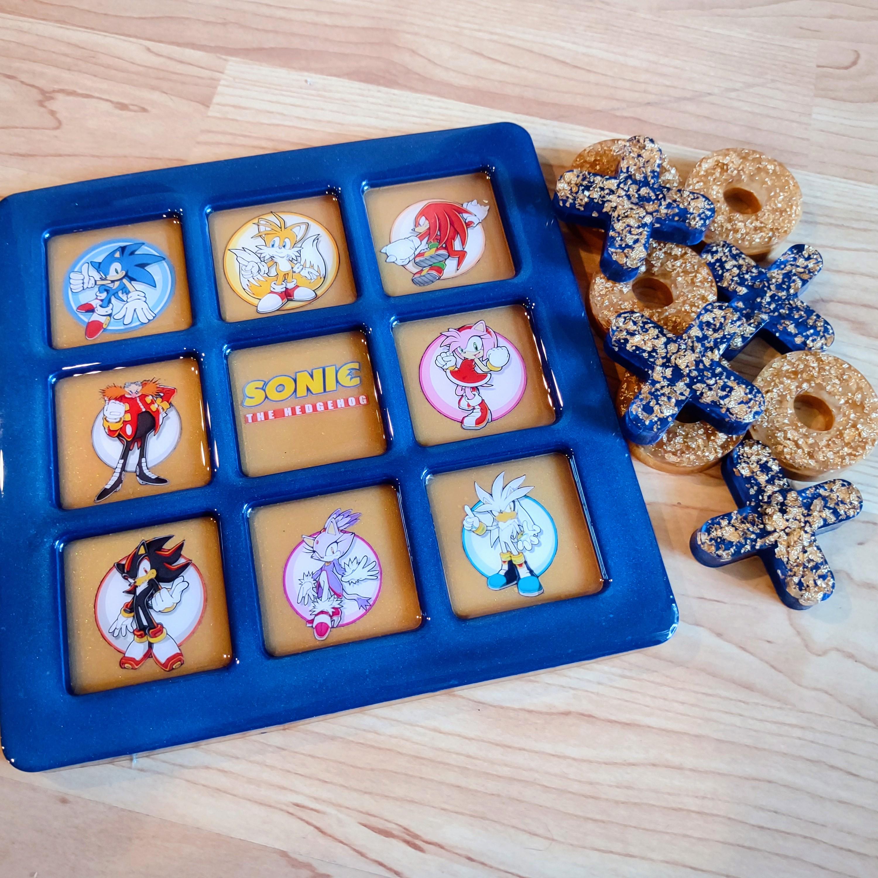 Resin Tic-Tac-Toe – Handmade Game Set - Thumbnail 3