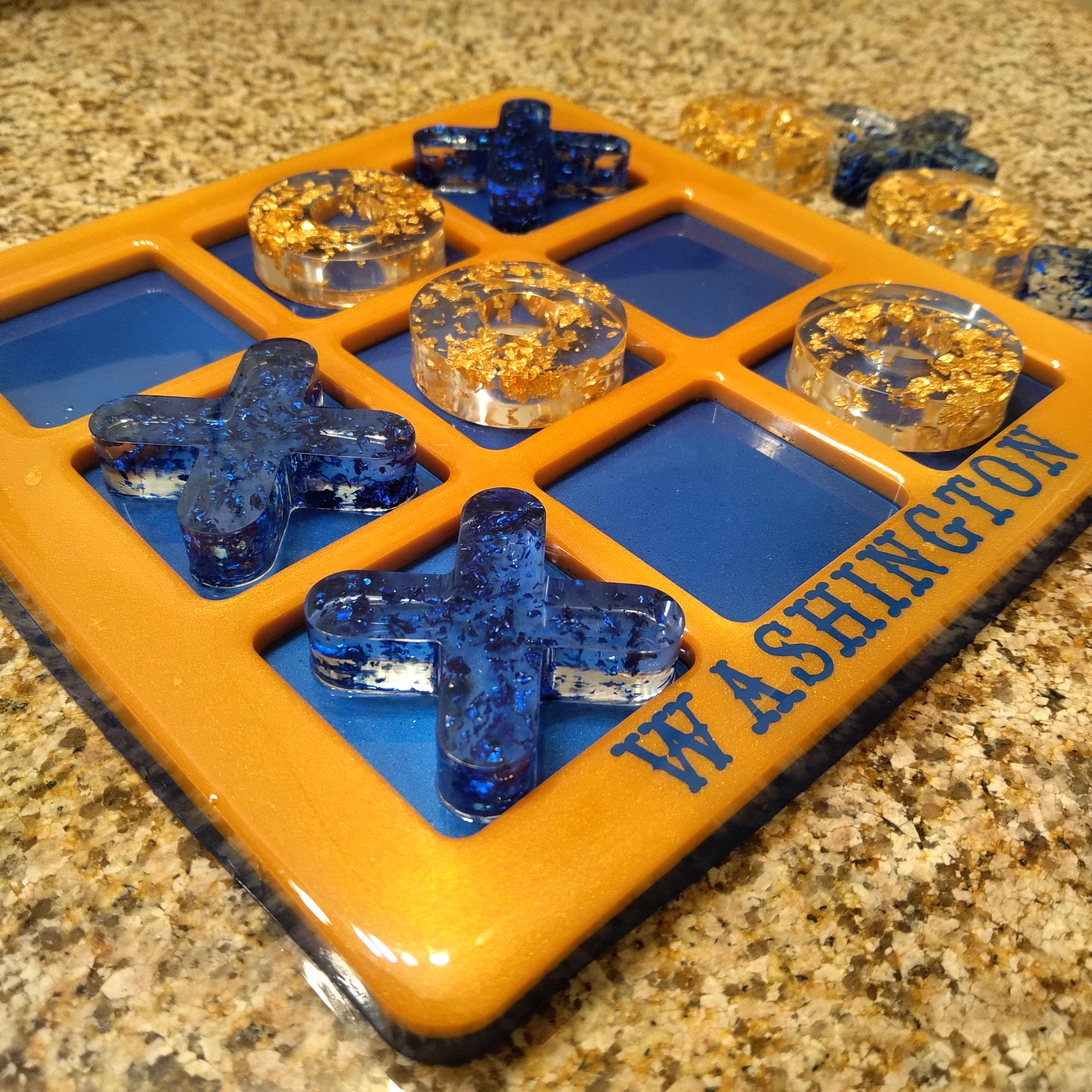 Resin Tic-Tac-Toe – Handmade Game Set - Thumbnail 7