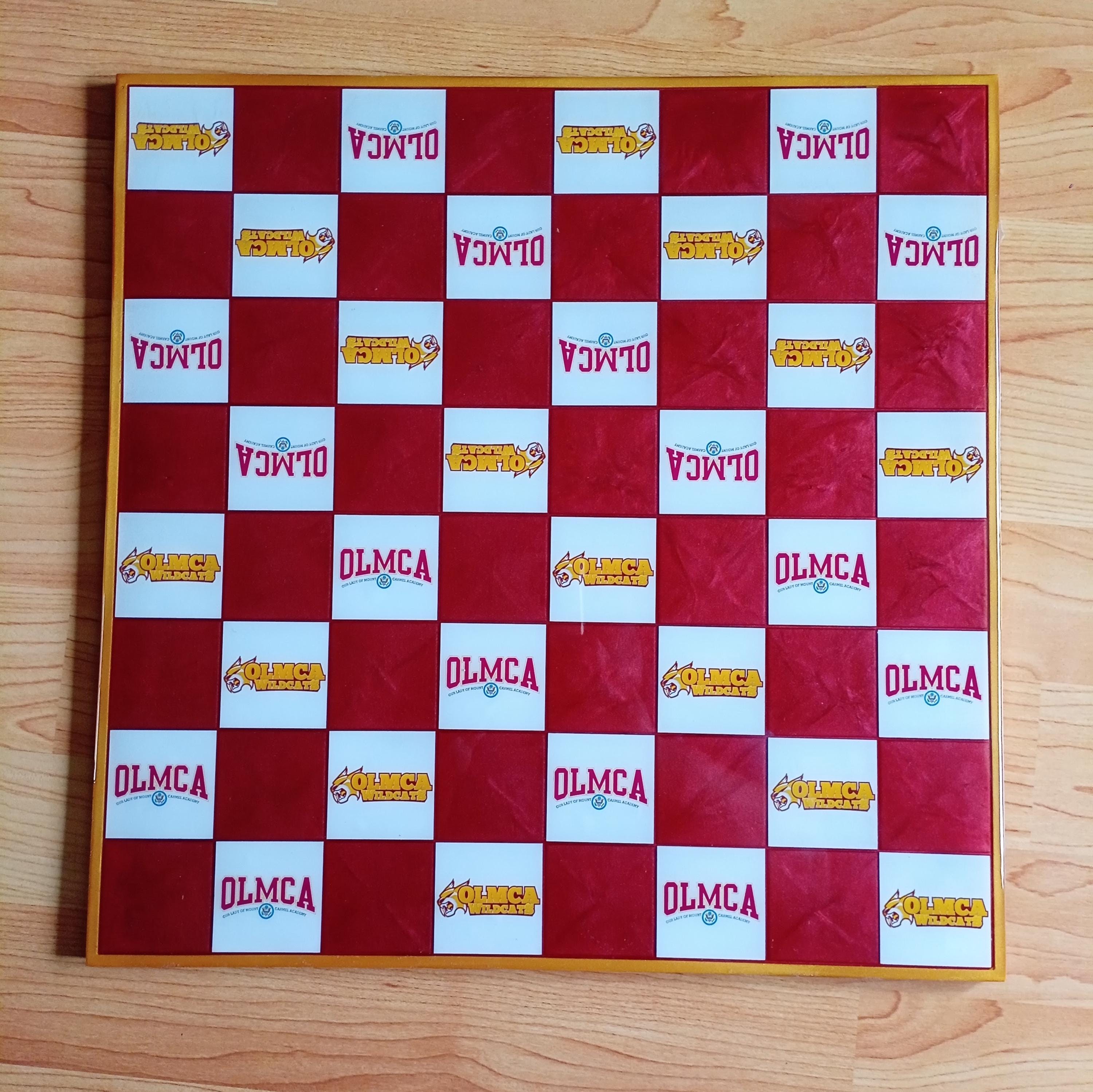 15-Inch Custom Resin Chess & Checkers Set – Personalized with Photos - Thumbnail 6