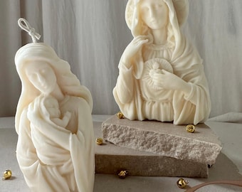 SAINTE MARIE - Bougie Décorative, Foi, Jésus, Bougie Symbolique