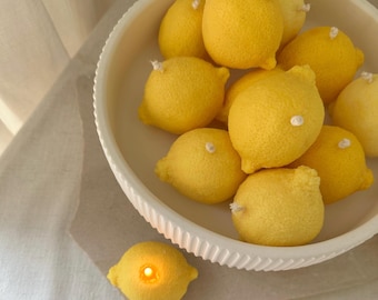 CITRON - Décoration citron, bougie parfumée au citron, idées de décoration
