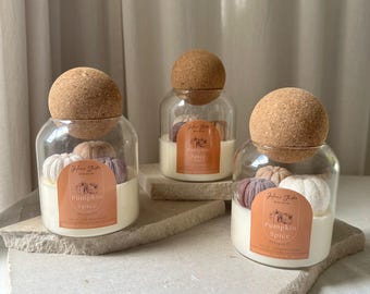 Pumpkin Spice in a Jar – 250ml soy wax candle | Handmade vegan candle with approx. 40 hours burn time | Autumn scented candle | Modern home decor