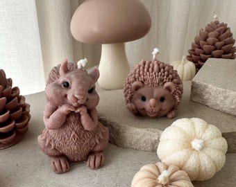 Hedgehog Candle – Autumn Decoration Candle, Animal Candle, Autumn Decoration, Gift Idea, Autumn Candle Decoration, Cozy Home Decor, Autumn Candle