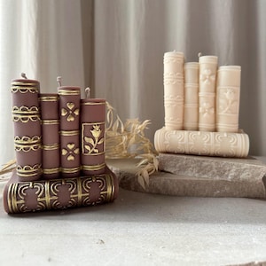 LIVRO - Vela decorativa, vela de livro, amante de livros, ideia de presente, booktok, presente para amantes de livros