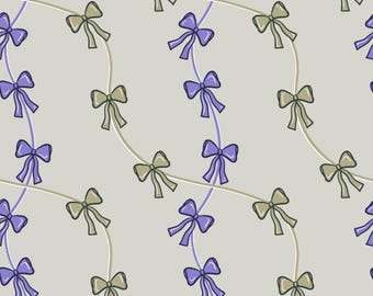 Trending Green Bow Wallpaper | Seamless Digital Paper for Crafts (PNG Instant Download)