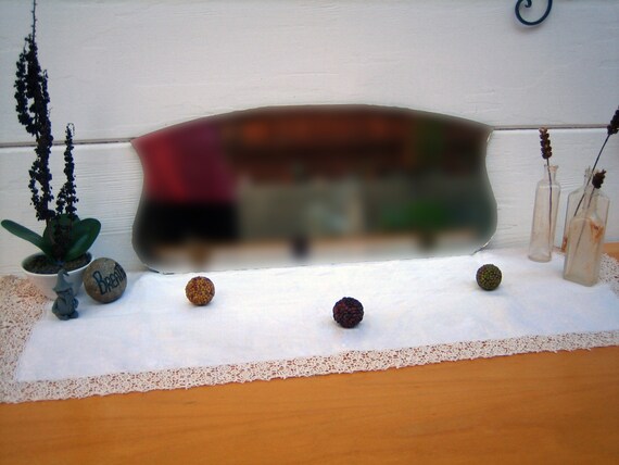 Vintage Rustic Beveled Mirror Rounded Rectangular Vintage Rustic Beveled Mirror Rounded