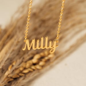 Colar com nome personalizado, joias personalizadas com nome em ouro e prata, presente personalizado para ela, colar com nome e letra personalizado para a mãe, presentes para a avó e a mãe dela