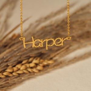 Colar com nome personalizado, joias personalizadas com nome em ouro e prata, presente personalizado para ela, colar com nome e letra personalizado para a mãe, presentes para a avó e a mãe dela