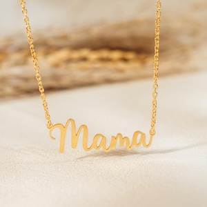 Colar com nome personalizado, joias personalizadas com nome em ouro e prata, presente personalizado para ela, colar com nome e letra personalizado para a mãe, presentes para a avó e a mãe dela