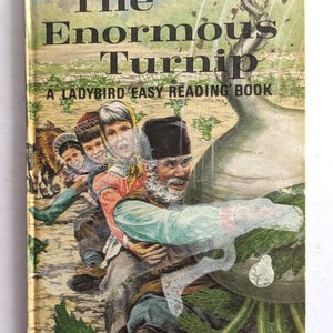 The Enormous Turnip Ladybird Easy Reading Hardback Vintage Children&#39;s Ladybird Book Series 606D Vintage Kids Books