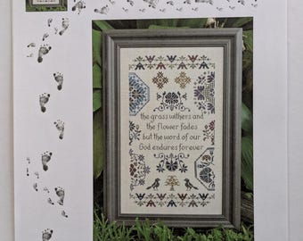 Quaker Endurance Cross Stitch Pattern Chart by Big Toe Designs Christian Bible Verse Cross Stitch Chart Only