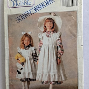 Butterick Sewing Pattern 5077 Girls Holly Hobby Dress Pinafore Size 2 3 4 5 6 Uncut