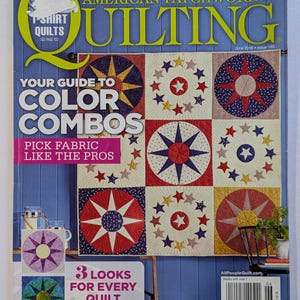 Better Homes and Garden American Patchwork & Quilting Magazine with Pattern Sheet June 2016 Patchwork Quilts Sewing Crafts