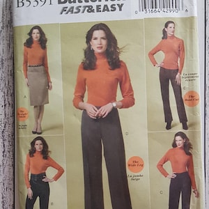 Butterick B5391 Womens Petite Skirt and Pants Sewing Pattern Size 8-14 Fast and Easy