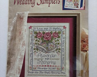Wedding Samplers by Joan Elliott for Design Works Crafts by Leisure Arts Paperback Cross Stitch Booklet
