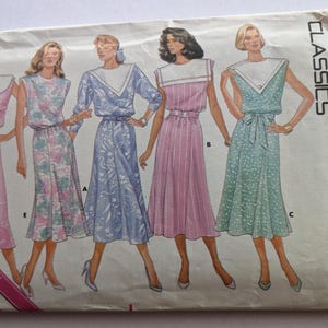 Butterick 4735 Pullover Dress Sewing Pattern, Size 14-16-18 (Uncut)