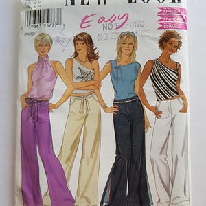New Look Sewing Pattern 6162 Ladies Loose Fitting Trousers Pants 6-16 Uncut Easy To Sew