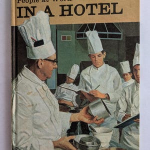People at Work in a Hotel Ladybird Book Series 606B Hardback Vintage Children&#39;s Ladybird Book Occupations