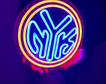 NBA New York Knicks Handmade LED Neon Light Sign Gift Wall Art Home Bedroom Decor Personalized Gift for Boyfriend, Christmas Gift
