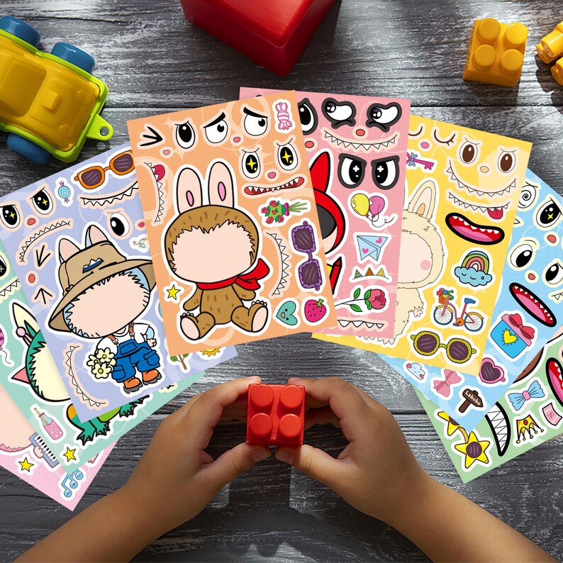 Labubu Stickers Zimomo Monster,assorted Sticker Pack,pop Mart Stickers ...