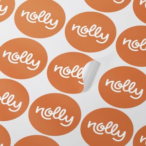 Folhas de adesivos de papel personalizados Design único - Adesivos personalizados para scrapbooking, rótulo de produto, embalagem