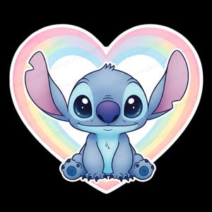 Stitch PNG Clipart | Digital Download | High-Resolution Transparent Background | Sublimation & Craft Use