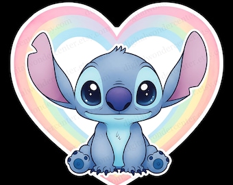 Stitch PNG Clipart | Digital Download | High-Resolution Transparent Background | Sublimation & Craft Use