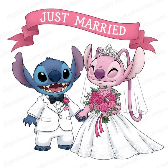Disney Happy Wedding クリスタル装飾品リロ&スティッチ Disney Happy