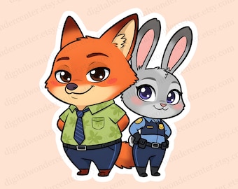 Nick Judy PNG Clipart | Digital Download | High-Resolution Transparent Background | Sublimation & Craft Use | Zootropolis Cute picture