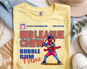 Custom Baseball Graphic Tee – Retro Big League Style Personalized Game Day Shirt