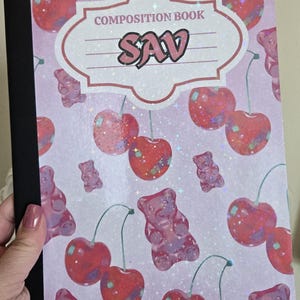 Custom back to school composition notebook