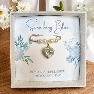 Something Blue for Bride, Bridal Bouquet Charm, Gift for Bride, Bridal ...