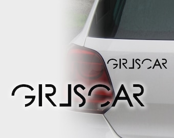 Adesivo in vinile GIRLSCAR, adesivo impermeabile per auto, accessorio JDM