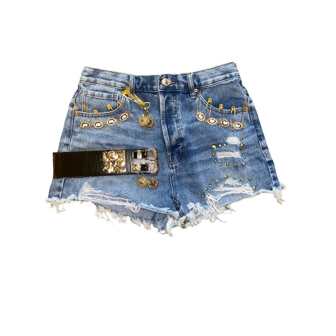 ★FANCYCLUB★VINTAGE DENIM SHORTS (SAND BROWN)★正規品/人気 West-Sands-Denim-Shorts-