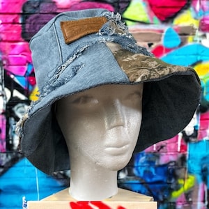 Levi Denim Bucket Hat - Etsy display picture 2