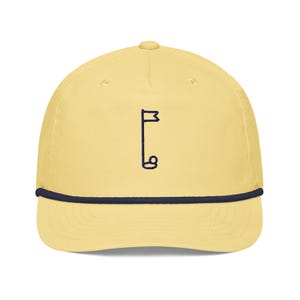 Vintage Golf Hat | Flagstick State of Mind Cap | Retro Golf Dad Hat | Golfer Gift for Him | Embroidered Golf Hat | Golf Rope Hat