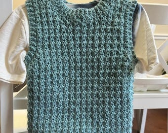 Handmade Crochet Toddler Sweater Vest