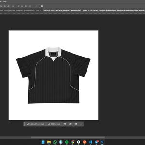 Vintage Jersey Mock Up | Anpassningsbar Streetwear-designmall för klädmärken och kreatörer bild 3