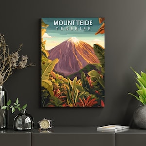 Montaña Tenerife Digital Poster – Canary Islands Wall Art | Volcano Landscape Print | Travel Poster | Instant Download PDF