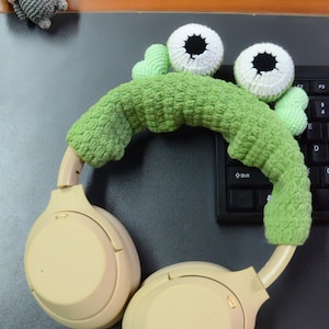 Funda para diadema de auriculares tejida a crochet hecha a mano, imagen de animalitos, Airpods Max, accesorios para Sony XM3/4/5, regalo de Navidad para ella/él.