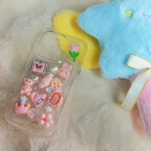 Cartoon character Phone Case Pink Marble Galore 16 15 Pro Max iphone accessory Samsung Galaxy Z Flip 5 Case iPhone Case