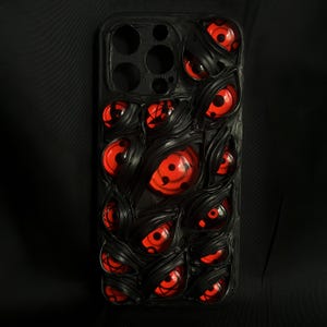 Étui pour téléphone « Horror Red Eyes », pour iPhone 13 14 15 16 Pro Max, accessoire iPhone, étui pour Samsung Galaxy Z Flip 5, décoration de style Cthulhu.